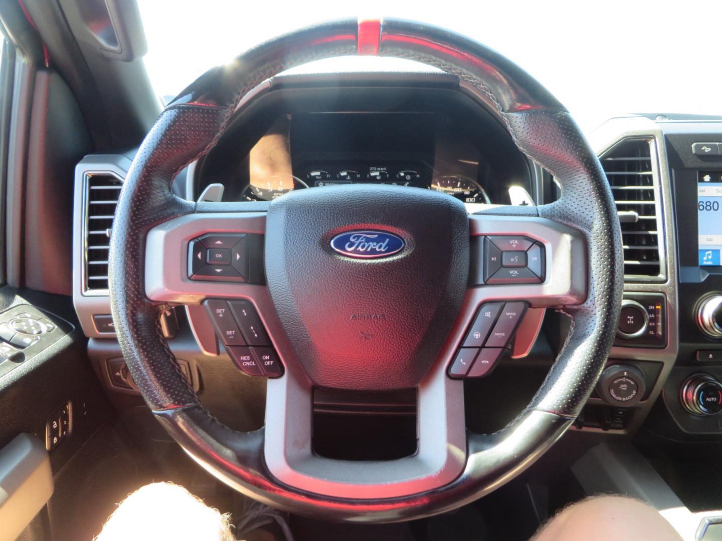 2018 MAROON /BLACK Ford F-150 Raptor SuperCrew 4WD (1FTFW1RG0JF) with an 3.5L engine, automatic transmission, located at 2630 Grass Valley Highway, Auburn, CA, 95603, (530) 508-5100, 38.937893, -121.095482 - Clean Raptor featuring a set of Eibach front springs, 37" BFG KO2 tires, and led fog lights. - Photo#37